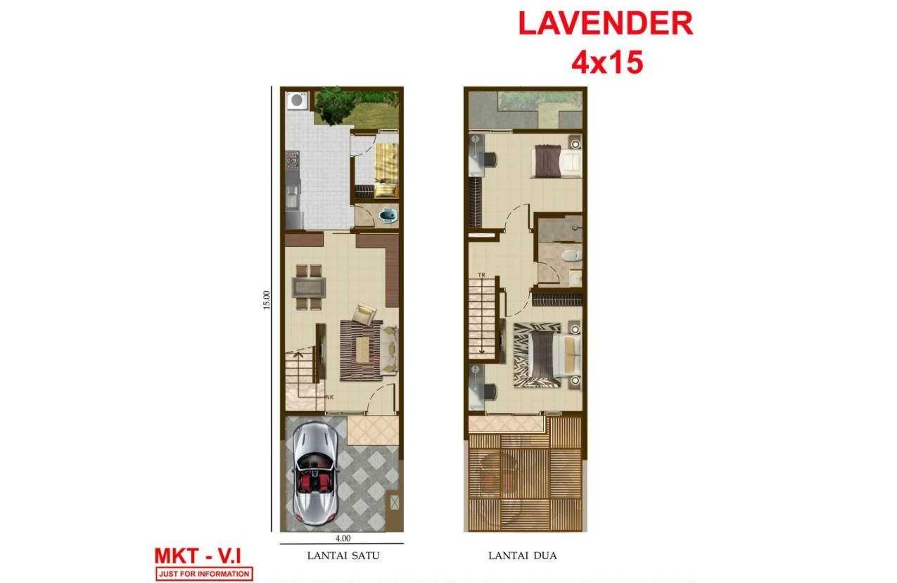 Rumah 4 x 15 - Lavender